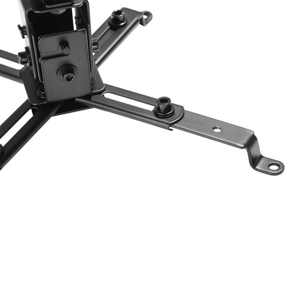 HFTM-PM822: Projector Wall/Ceiling Mount, 4 Arm Tilt & Rotate Adjustable Length 430 to 650mm - Black